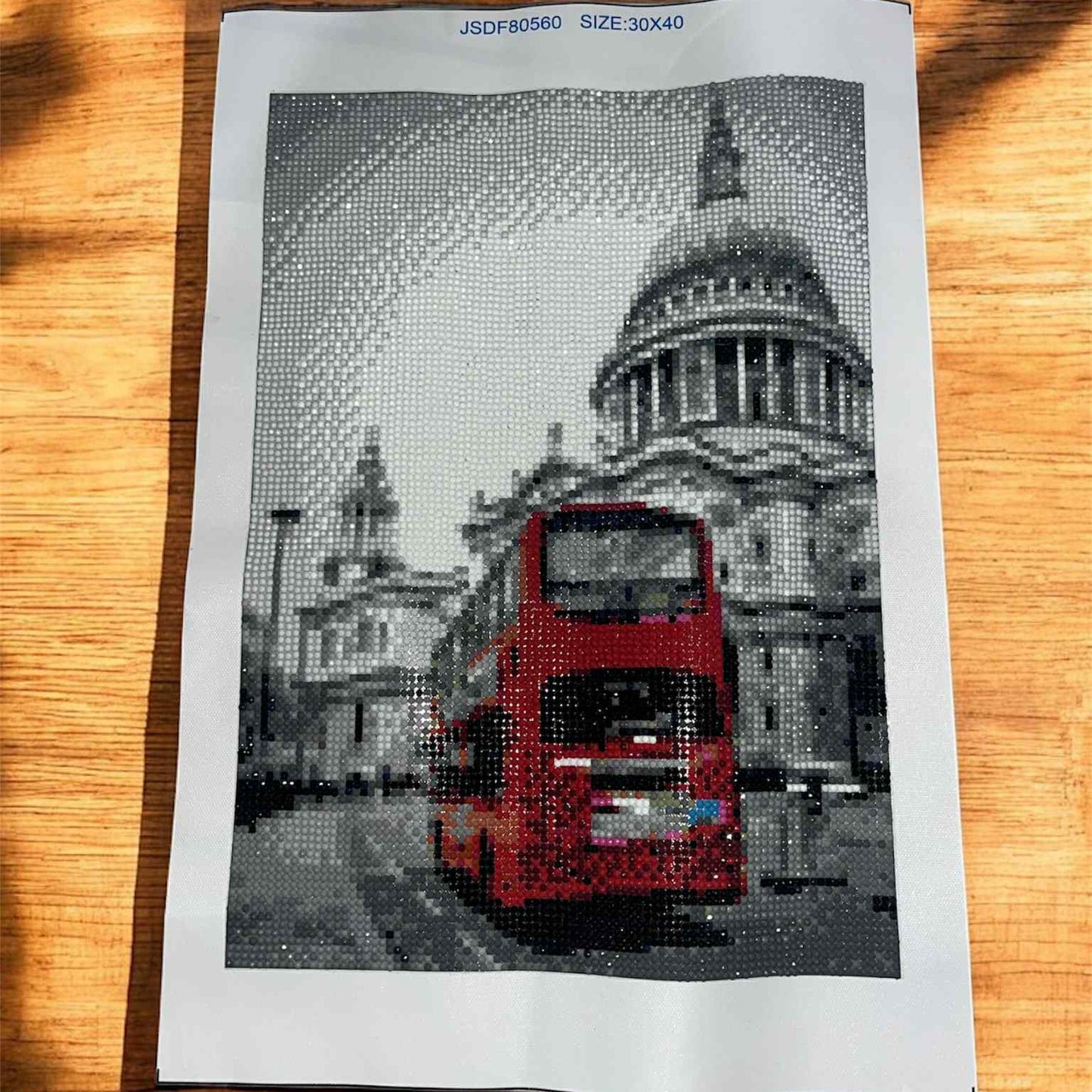 Peinture diamanté noir et blanc