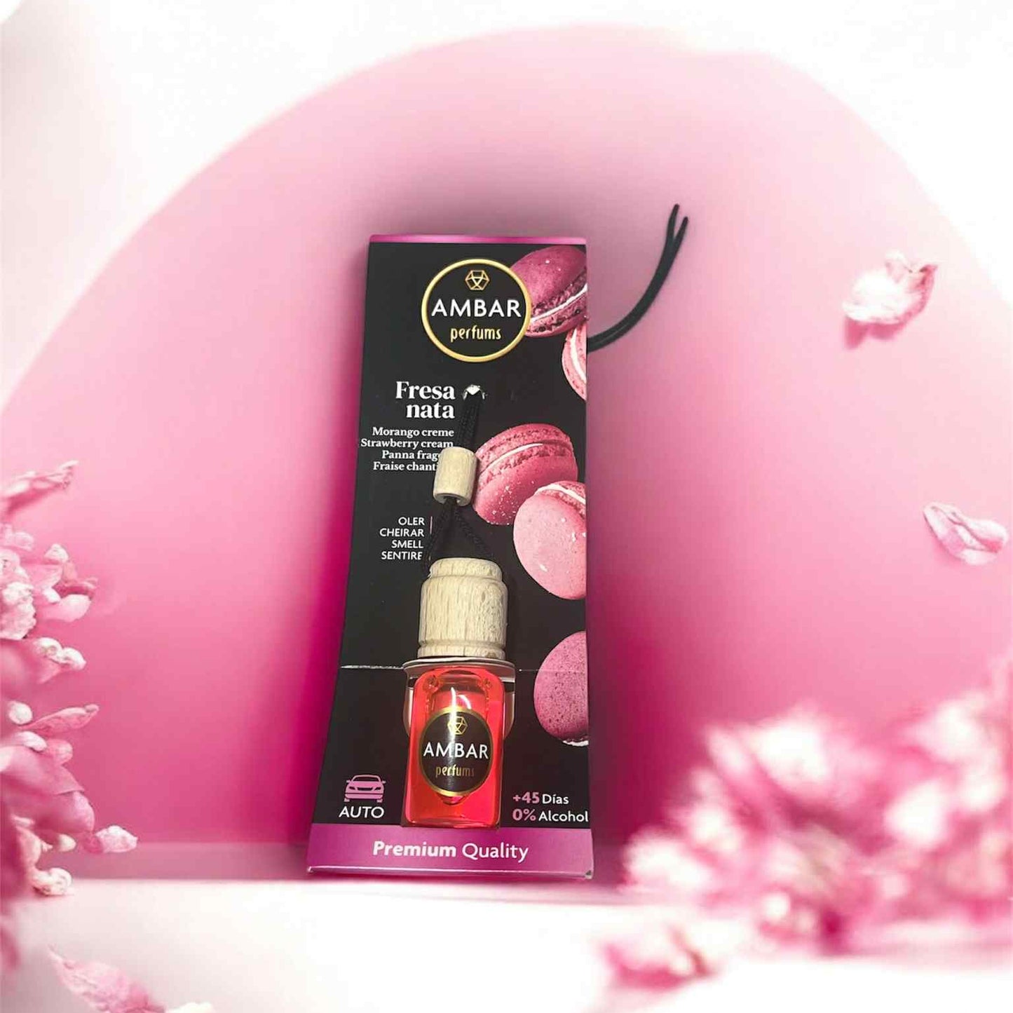 Parfum voiture Fraise chantilly